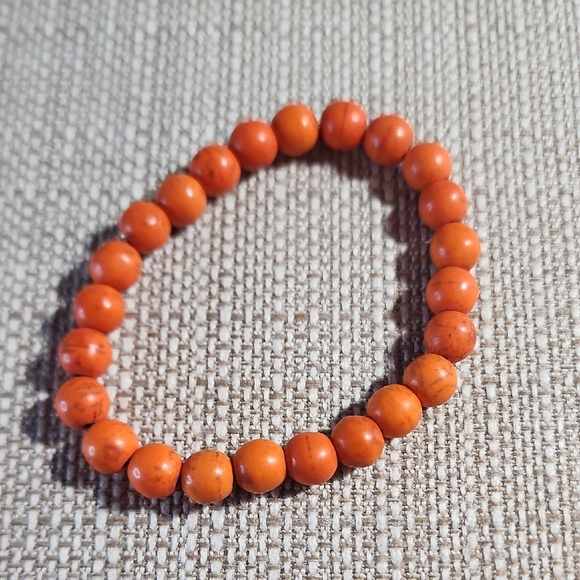 Orange Beaded Bracelet - Picture 1 of 3